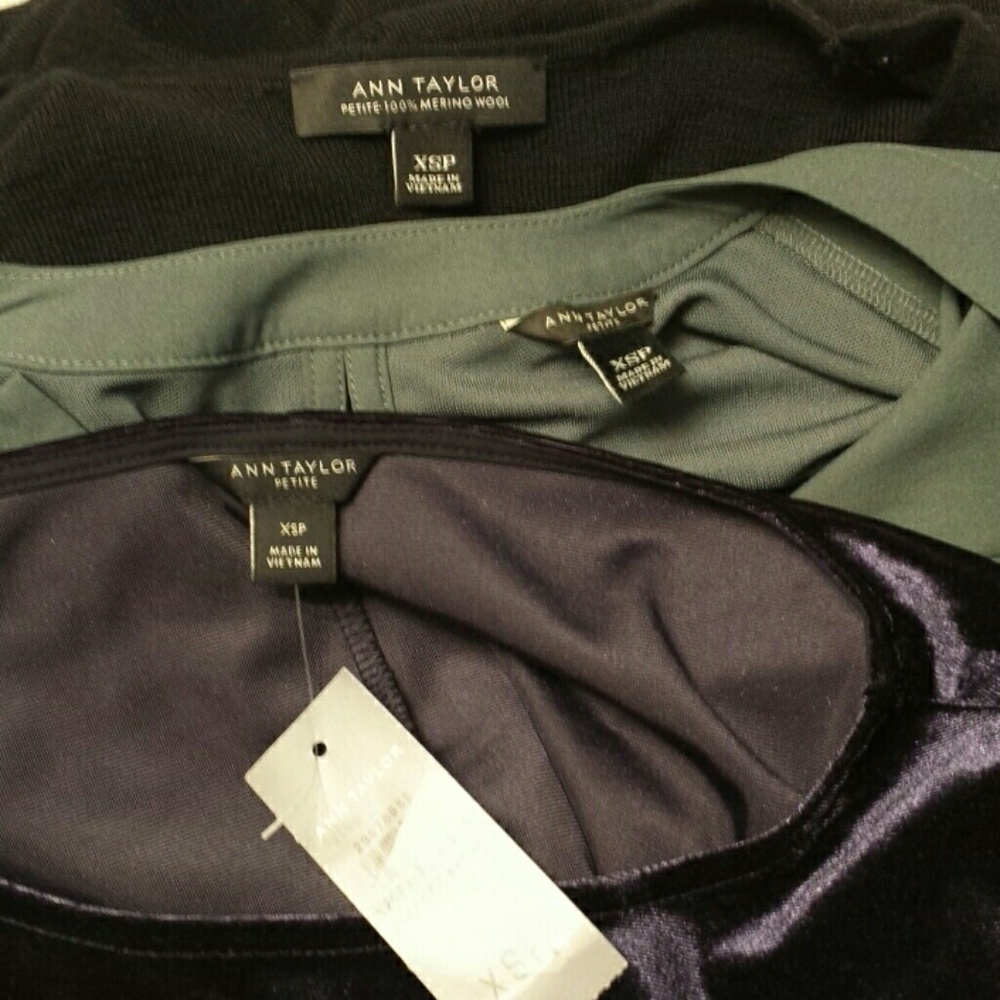 3 Ann Taylor Women's Blouses NWT XSP